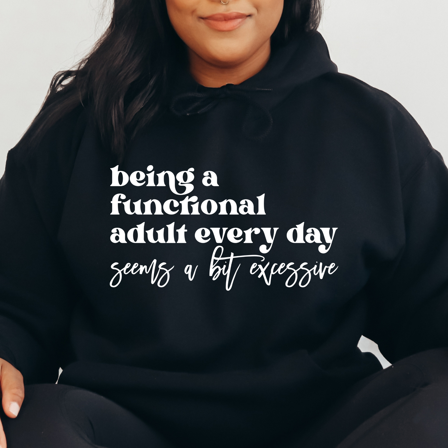 Functional Adult Sweatshirt Hoodie